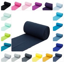 Baumwolle Bündchenstoff Bündchen Schlauchware Stoff - Meterware ab 25 cm x 70 cm