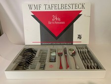 WMF  Dekor Detmold Cromargan 6 Personen 23 tlg. Menübesteck im Kasten NEUWERTIG
