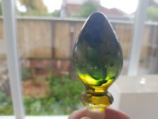 Sehr sehr schöne alte und teure selten Dekanter schwere Glas Stopfen. l150u