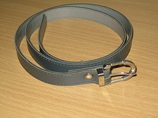 schmaler Gürtel, Breite ca. 1,5 cm; Länge ca. 82 cm, grau 