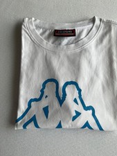  Original KAPPA T-Shirt Weiß / Türkises Logo / Schriftzug Größe XL ,, Top ,,