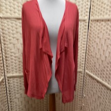 Made in Italy Damen Cardigan Größe 14 Koralle
