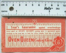 1962 Ofen Königin Küche Glas 1 Jahr Garantie gegen Bruch