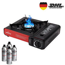 2,0 KW Campingkocher Gasherd Kocher Gaskartuschen Butangas 227g Outdoor SET