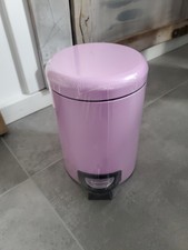 WENKO Müll Eimer 3L Abfall Treteimer Kosmetik Eimer Bad Gäste WC lila