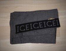 ICEBERG Luxus Schal mit Logo! Knitted Scarf MADE IN ITALY wie Neu! UVP 150€