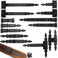 Tee Scharniere Schwerlast Riemen dekorative Backflap Tür Tor Kiste Schuppen Zaun Scharniere