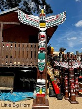 Totempfahl Marterpfahl Deco Totem Pole Wood 4 Meter Indianer Dekoration LBH 