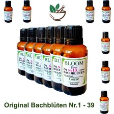 Bachblüten Globuli Nr.1 - 39 Homöopathie Taschenapotheke Heilmittel je 25g Fla.