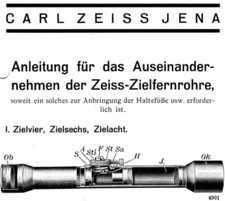 Zielfernrohr 39 Anleitung, K98, Wehrmacht, Zeiss Zielvier, Zielsechs, Zielacht