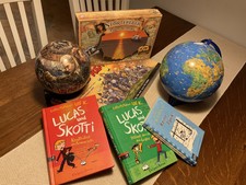 Spielzeugsammlung (Memory, 3D-Puzzle Globus, Hobbit, Bücher, Fünf Freunde Spiel)