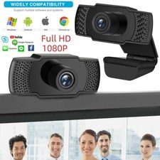 Full HD Webcam 1080P USB Web Kamera mit Mikrofon für Computer PC Laptops Desktop
