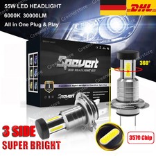110W H 7 20000LM Auto LED Scheinwerfer Lampen Ersatz Kit Hid Xenon Weiß 6000K DE
