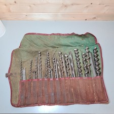 Vintage Holzschneckenbohrer Bits 28 für Bit und Strebebohrer in Rolle versch. 