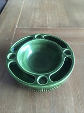 Jasba Adventsschale - Keramik - grün-60er Jahre - Steckring