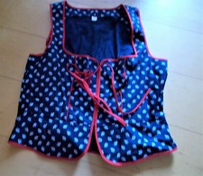 Naber Moden *** Damen Mieder Tracht Schößchen Gr. 44 neu  blau weiß rot