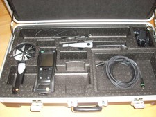 Testo Messkoffer Messgerät 480, 100 mm Flügelrad-Sonde, Feuchtigkeitssonde, Ther