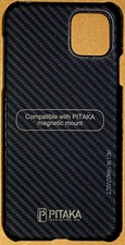 Pitaka Handyhülle Kompatibel mit iPhone 11 Pro Max 6,5" Aramidfaser Ultraleicht