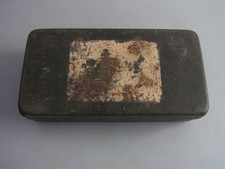 Kleine Blechdose Munitionskiste grün 1940 WaA 2.WK Ausrüstung K250921C