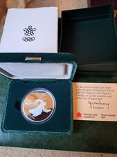 20 Dollar Canada KANADA 1986 PP Olympia Calgary Eishockey 925er Silber 34,107g