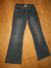 Schlag Hose Damen Jeans  Denim blau dunkel  XS Konfektionsgrösse 34 