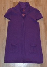comma Strickjacke / Weste - Gr. 34 - Gr. XS - ORIGINAL! - Violett - Wolle