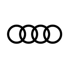 2 x Audi Ringe Aufkleber 20cm / Sticker / Emblem / Tuning
