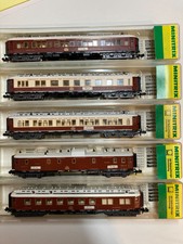 Spur N, Minitrix komplettes Wagenset (5 Wagen)des Orientexpresses OVP beleuchtet