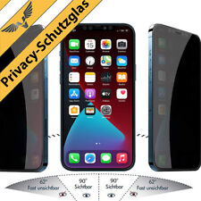 2x Panzerfolie Blickschutz  für iPhone 14 13 12 11 X XR Pro Max Sichtschutz Glas