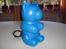 Messow Teddybärchen blau 31cm Lampe - Bärenlampe Teddy Bär Bärchen - Vintage