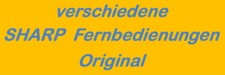Original Fernbedienungen  • SHARP RRMCG0219AWSA • RRMCG0229AWSA • RRMCG00476SJSA
