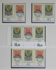 (z157) BUND Zusammendrucke Bund 980 -981 Tag der Briefmarke WZd  1-4 postfrisch