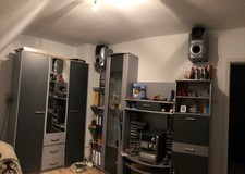 Jugendzimmer Komplett-Set grau (Bett, Schreibtisch, Kleiderschrank, Wohnwand)