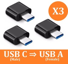 USB C auf USB A Adapter OTG Typ-C-Stecker auf USB A Buchse für Samsung Macbook