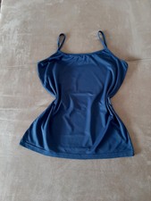 dunkel blaues Top mit Spaghettiträgern Gr. M neuwertig