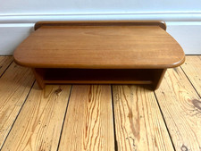 Vintage Teak schwimmendes Telefonregal 1970er Jahre 