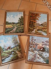 Bilder Vierjahreszeiten handgestickt