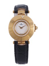 Jaeger-LeCoultre Rendez-Vous 18K 750 Gold & Diamant Uhr Ref 421.1.09 Quarz