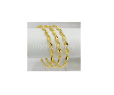 12 x Makarna Bilezik Altin Kaplama 24 Karat vergoldet Burma Armreifen Armreif