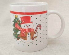 NEU Schöne Weihnachtstasse Kaffeepot Teetasse Glühwein Weihachten mit Schneemann