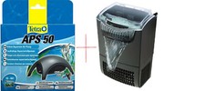 Tetra Tec Luftpumpe,  APS50+ Interpet Interne CF1-Filterpatron, mit Adapter.