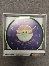 Wanduhr - verpackt lizenziert - DISNEY - Star Wars The Mandalorian Baby Yoda