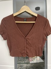 Crop top braun gr.S