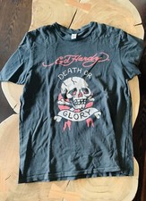 ?Ed Hardy T-Shirt Größe M Death Or Glory Schwarz Luxus Audigier Palm Angels ?