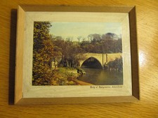 EIN VINTAGE BRIG O' BALGOWNIE WAND HÄNGEN GERAHMT FARBIGES BILD.