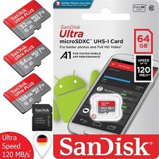 SanDisk ULTRA micro SD Karte 16GB 32GB 64GB 128GB Speicherkarte