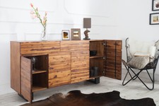 massiv Holz Sideboard TV Board Lowboard Highboard Kommode Regal Design 