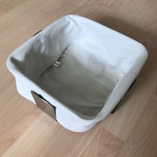Blomus Brotkorb Desa Beige Sand Edelstahl Stoff waschbar