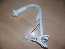 Schreibtisch Klemm Lampe Leuchte Tischlampe Weiß