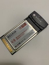 BELKIN F5D7011 NOTEBOOK NETWORK CARD WIRELESS ADAPTER HSM Netzwerk Karte Laptop